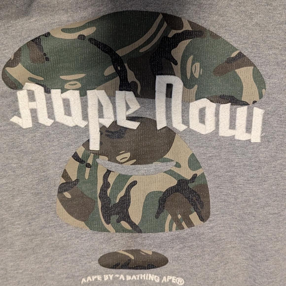Aape Grey Camo Logo Hoodie - Picture 4 of 4